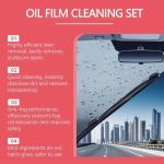 Kit per la Pulizia dei Finestrini dell'Auto Cristallini, Antipioggia,vetri e specchi sempre puliti, facile da fare