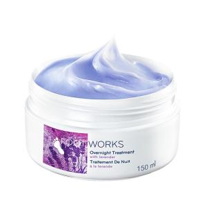 AVON FOOT WORKS Crema lavanda rilassante ai piedi per la notte
