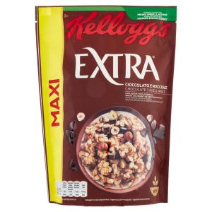 Céréales Extra Chocolat de Kellogg, Crunchy chocolate hazelnut oatcakes, 500 g