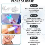 Mysmile Kit sbiancante denti a luce Led, più 6 gel 3ml a carbone attivo, il miglior sbiancamento denti professionale