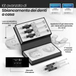 Mysmile Kit sbiancante denti a luce Led, più 6 gel 3ml a carbone attivo, il miglior sbiancamento denti professionale