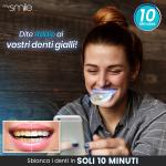 Mysmile Kit sbiancante denti a luce Led, più 6 gel 3ml a carbone attivo, il miglior sbiancamento denti professionale