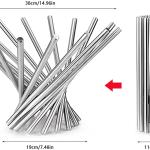 Corbeille à fruits, corbeille à fruits de table, moderne, créative et pliable, en acier inoxydable, pour le garde-manger et la décoration de la table.
