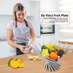 Corbeille à fruits, corbeille à fruits de table, moderne, créative et pliable, en acier inoxydable, pour le garde-manger et la décoration de la table.
