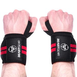 Fasce polsi palestra, cinghie per sollevamento pesi e stacchi da terra, unisex, per bodybuilding e powerlifting