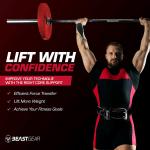 Cintura palestra per uomo, professionale in pelle, ideale per sollevamento pesi, bodybuilding, crossfit, powerlifting e squat