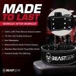 Cintura palestra per uomo, professionale in pelle, ideale per sollevamento pesi, bodybuilding, crossfit, powerlifting e squat