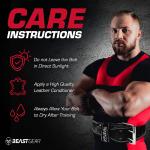 Cintura palestra per uomo, professionale in pelle, ideale per sollevamento pesi, bodybuilding, crossfit, powerlifting e squat