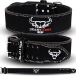 Cintura palestra per uomo e donna, professionale in pelle, ideale per sollevamento pesi, bodybuilding, crossfit, powerlifting e squat BEAST RAGE