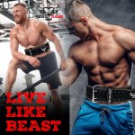 Cintura palestra per uomo e donna, professionale in pelle, ideale per sollevamento pesi, bodybuilding, crossfit, powerlifting e squat BEAST RAGE
