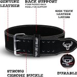 Cintura palestra per uomo e donna, professionale in pelle, ideale per sollevamento pesi, bodybuilding, crossfit, powerlifting e squat BEAST RAGE