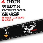 Cintura palestra per uomo e donna, professionale in pelle, ideale per sollevamento pesi, bodybuilding, crossfit, powerlifting e squat BEAST RAGE