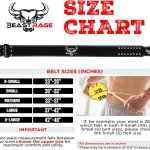 Cintura palestra per uomo e donna, professionale in pelle, ideale per sollevamento pesi, bodybuilding, crossfit, powerlifting e squat BEAST RAGE