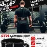Cintura palestra per uomo e donna, professionale in pelle, ideale per sollevamento pesi, bodybuilding, crossfit, powerlifting e squat BEAST RAGE