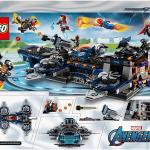 Héliporteur LEGO Super Heroes Marvel Avengers avec Iron Man, Thor et Captain Marvel, série Superhero, 76153