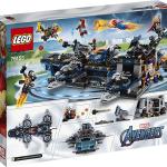 Héliporteur LEGO Super Heroes Marvel Avengers avec Iron Man, Thor et Captain Marvel, série Superhero, 76153