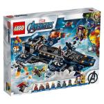 Héliporteur LEGO Super Heroes Marvel Avengers avec Iron Man, Thor et Captain Marvel, série Superhero, 76153