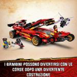 LEGO NINJAGO Ninja X-1 Super-Rennwagen, Spielzeugauto und Ninja-Motorrad mit goldener Cole-Figur, 71737
