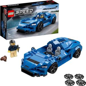 LEGO Speed Champions McLaren Elva, Macchina Giocattolo per Bambini di 7 Anni, Auto Sportiva da Corsa con Pilota, 76902