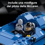 LEGO Speed ​​​​Champions 76902 McLaren Elva Toy Car pour 7 ans Voiture de course sportive avec chauffeur