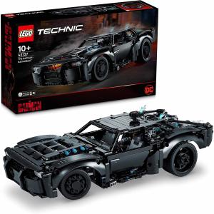 LEGO Technic BATMOBILE DI BATMAN, Modellino Auto da Costruire per Bambini con Mattoncini Luminosi, Set del Film del 2022, 42127, Imballaggio Normale