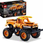 LEGO Technic Monster Jam El Toro Loco, Set 2 in 1 Camion e Macchina Giocattolo, per Bambini di 7+ Anni, 42135