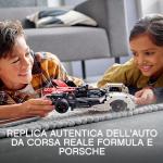 Voiture de course électrique LEGO Technic Formule E Porsche 99X avec modèle d'application AR, jouet de voiture à construire 42137