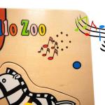 Puzzle con animali in legno con effetti musicali