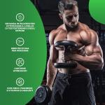 Bevanda in polvere aromatizzata al testosterone e agli ormoni con DAA, TST+GH, 300 g (50 dosi), Sapore Arancia