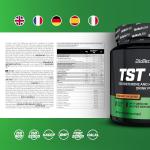 Bevanda in polvere aromatizzata al testosterone e agli ormoni con DAA, TST+GH, 300 g (50 dosi), Sapore Arancia