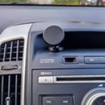 Supporto magnetico doppio per telefono cellulare, per palestra, con doppio magnete, nero