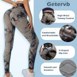 Damen Sport Leggings, hoch tailliert flacher Bauch, Push Up, hoch tailliert, mattes Knirschen, Fitness Hose für Yoga Jogging