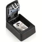 Cassa forte per chiavi, per esterno in metallo, con combinazione codice, ideale per depositare chiavi, materiale in metallo, colore nero
