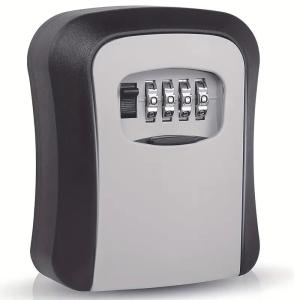 Cassa forte per chiavi, per esterno in metallo, con combinazione codice, ideale per depositare chiavi, materiale in metallo
