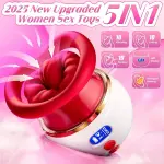 Elektrischer Stimulator für Frauen mit 10 Saug- und Leckfunktionen – Klitoris- und Analvibrator mit LCD-Display – Wiederaufladbares Sexspielzeug für Paare