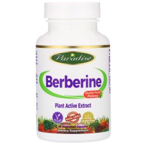 Estratto di berberina, 60 capsule vegetariane, Paradise Herbs, Vegano, No OGM