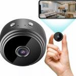 Telecamera, microcamera spia, 1080P HD, Wifi, con sensore di movimento e visione notturna