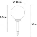 Faretto, lampada solare, lampioncino, luci giardino, segnapasso a picchetto, 4 pezzi, LED