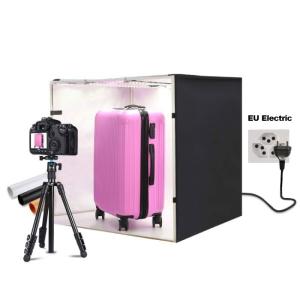 Studio fotografico Portatile con luci led, dimensione 80 x 80 x 80cm