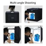 Fotostudio mit LED-Leuchten, Größe 80 x 80 x 80 cm