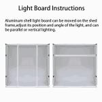 Fotostudio mit LED-Leuchten, Größe 80 x 80 x 80 cm