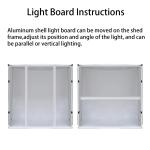 Fotostudio mit LED-Leuchten, Größe 80 x 80 x 80 cm