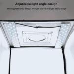 Studio photo portable, fond interchangeable, lumières LED réglables, 60 x 60 x 60cm