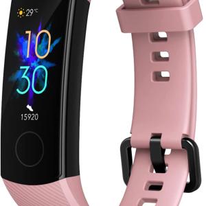 Smartwatch frequenza cardiaca resistente all'acqua, calorie, contapassi, sms, telefono, Honor Band 5, rosa