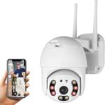 Telecamera di Sorveglianza Videocamere WIFI Esterno, PTZ, 1080P IP Cam Senza Fili, 355° /90°, 40M Visione Notturna, Motion Detection, APP