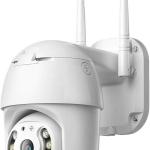 Telecamera di Sorveglianza Videocamere WIFI Esterno, PTZ, 1080P IP Cam Senza Fili, 355° /90°, 40M Visione Notturna, Motion Detection, APP