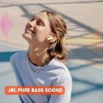 JBL TUNE 230NC TWS, Cuffie senza fili wifi Bluetooth, colore sabbia, microfono integrato, per musica, sport e chiamate, autonomia fino a 40h