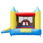 Grande Castello, 4 in 1, gonfiabile, scivolo doppio, gioco per bambini, tappeto saltarello, Happy Hop