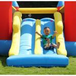 Großes Schloss, aufblasbar, Doppelrutsche, Kinderspiel, Sprungtuch, Happy Hop, 460m, 180kg