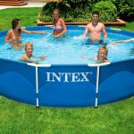Piscina Fuori Terra da Esterno Tonda Intex Frame cm 366 H 76